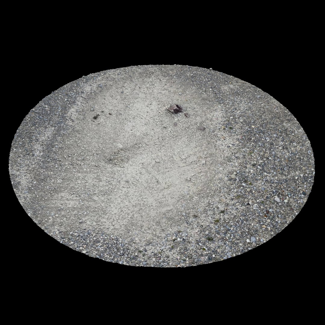 3D Gravel Ground 01 - 3D Photogrammetry Model Scan Of Gravel And Sand ...