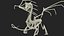 3D model Petrified Dragon Skeleton Posed