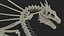 3D model Petrified Dragon Skeleton Posed