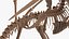 3D model Petrified Dragon Skeleton Posed