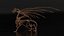 3D model Petrified Dragon Skeleton Posed