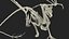 3D model Petrified Dragon Skeleton Posed