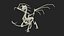 3D model Petrified Dragon Skeleton Posed