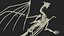 3D model Petrified Dragon Skeleton Posed