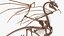 3D model Petrified Dragon Skeleton Posed