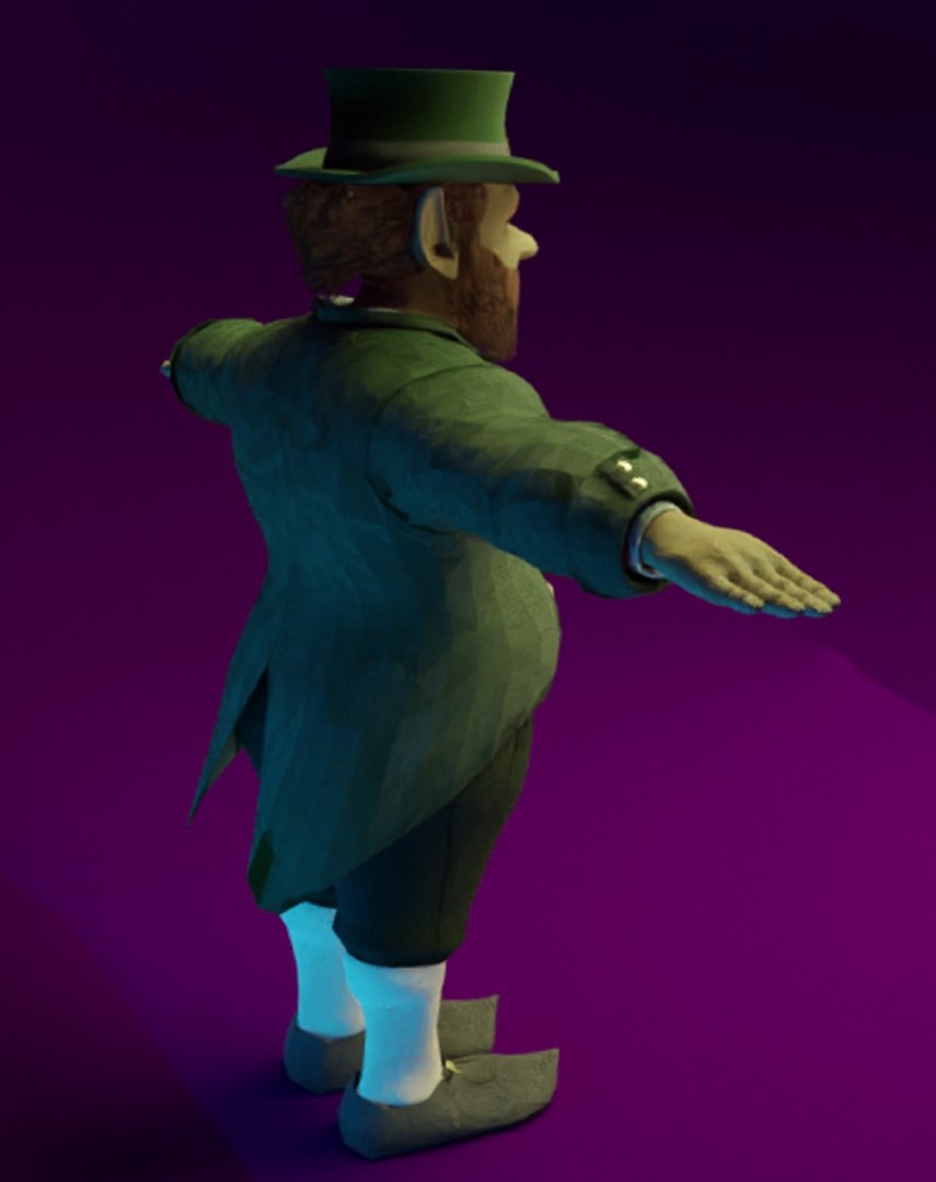 3D Leprechaun https://p.turbosquid.com/ts-thumb/GS/HWBqEN/ep/leprechaun_back/jpg/1658098431/1920x1080/fit_q87/8d5d28fa6e7b34d97a6c00a342e2b3506f7a3b53/leprechaun_back.jpg