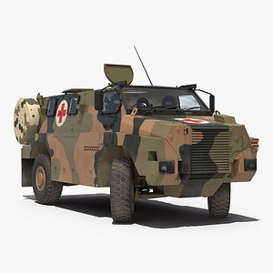 Bushmaster Mpv Haki Rigged 3D Model