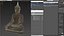 Statue de Bouddha thaïlandais en bronze antique