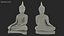Statue de Bouddha thaïlandais en bronze antique