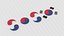 Taegeuk Korea Flag Logo Symbol