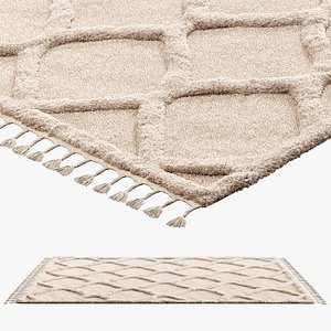 nuLOOM Raised Ogee Trellis Nursery Area Rug