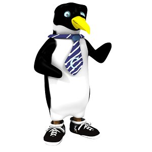 penguin character 3d model