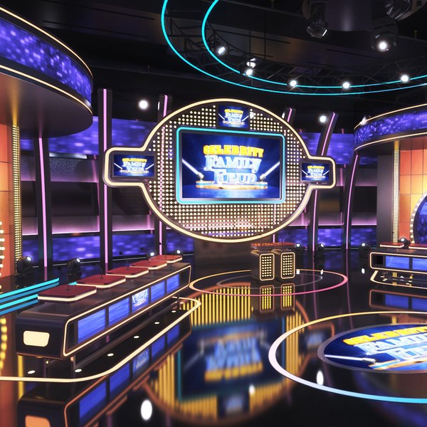 3D Television Game Show 1 - Celebrity Family Feud Studio