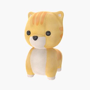 Plush Orange Cat Toy