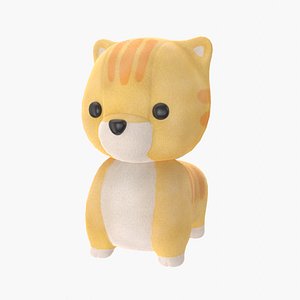 Plush Orange Cat Toy