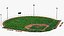 Baseball field with players