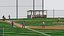 Baseball field with players