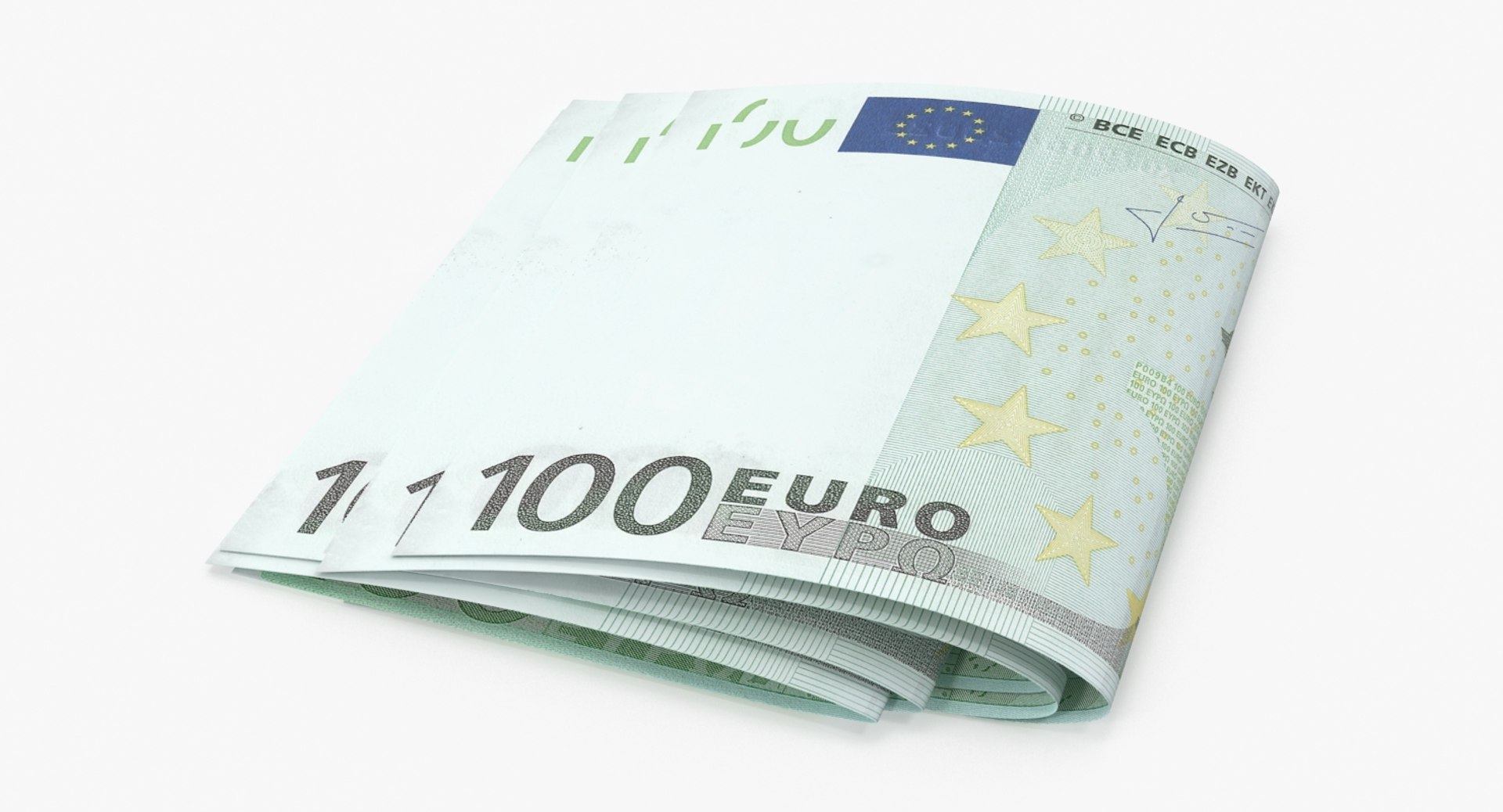 Max 100 Euro Bill Folded, image size:1920x1038