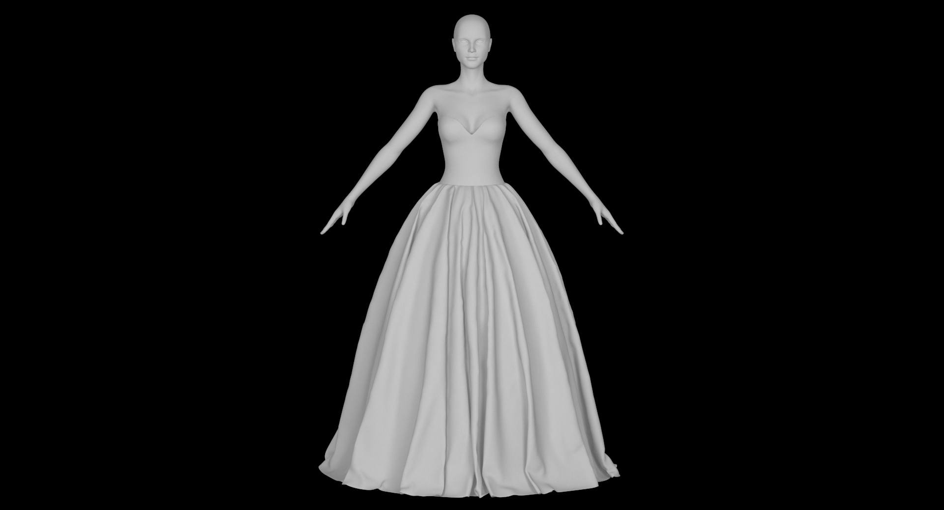 Wedding dress 019 model - TurboSquid 1217215