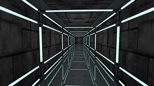 Sci Fi Tunnel 3D model