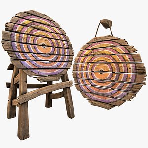 Medieval Wooden Target Furniture Fair Environment