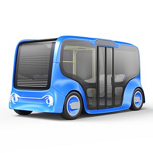 Autonomous Electric Minibus 3D model