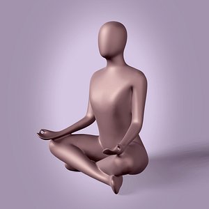 Abstract Woman Meditation Figurine