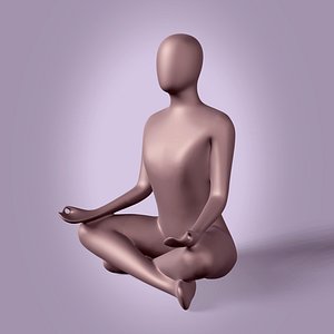 Abstract Woman Meditation Figurine