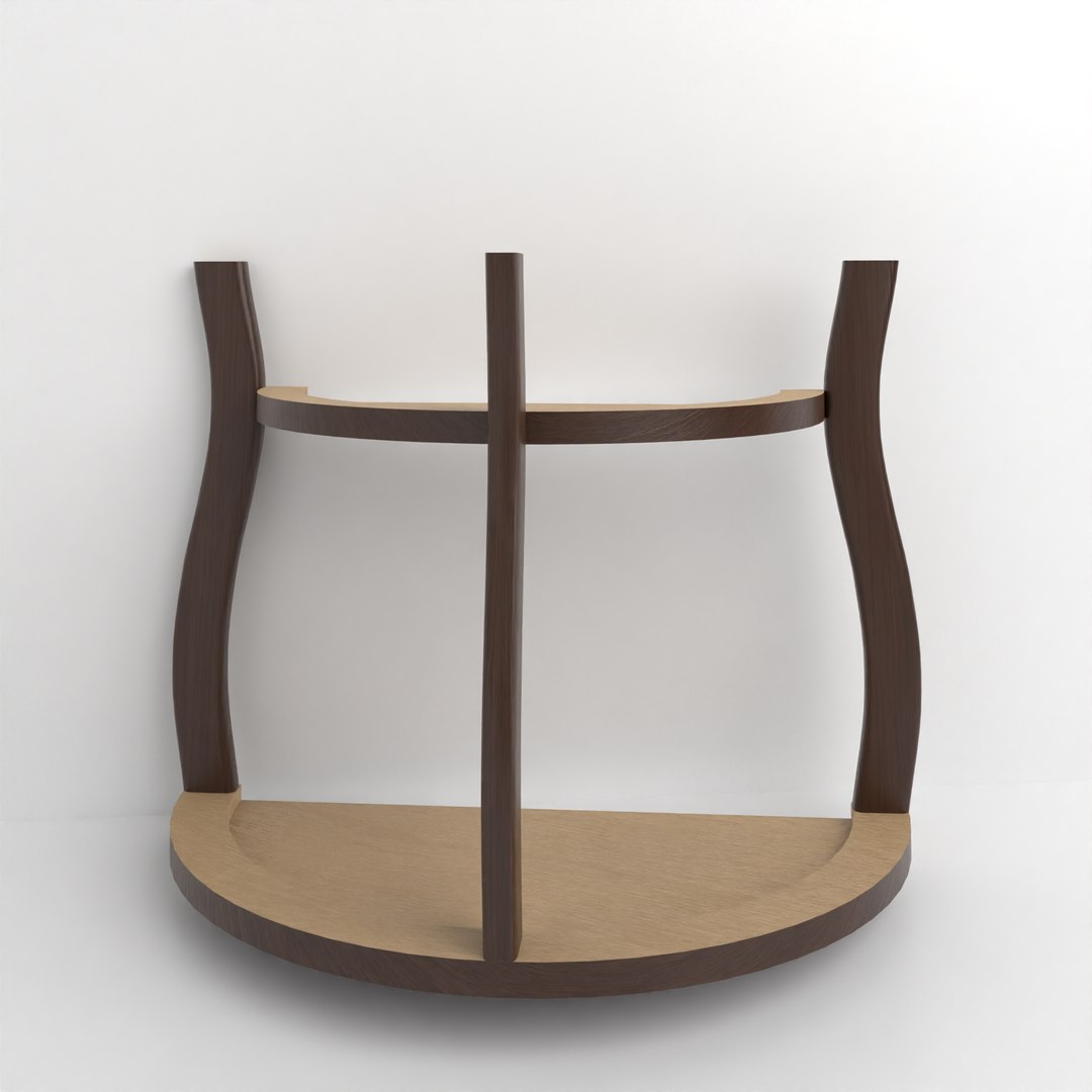 Wooden Shelf Table Model - TurboSquid 2016477