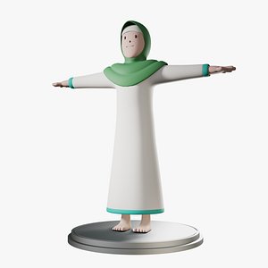 3D Woman Hijab Models - Browse & Download Formats - TurboSquid