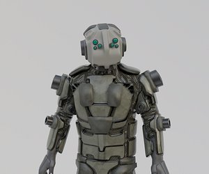 3D Scifi Soldier - Operator 012 model