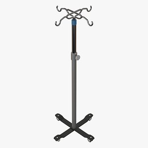 medical dripstand 3d model