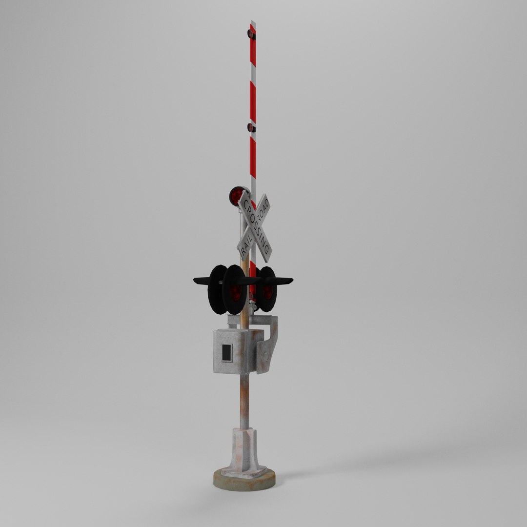 3D Railroad Crossing Gate Animations Model - TurboSquid 1609502