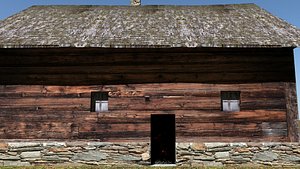 old house 3 low poly game building