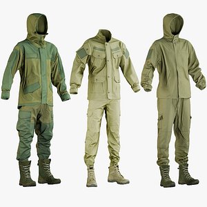 realistic hunting clothing 1 3D model
