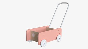 Wooden Walker Toy Car 3D model