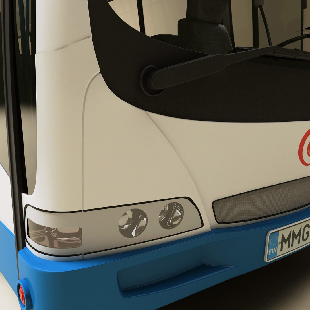 Realistic Bus E-traction 3d Model