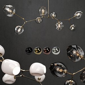 Branching bubble 8 lamps