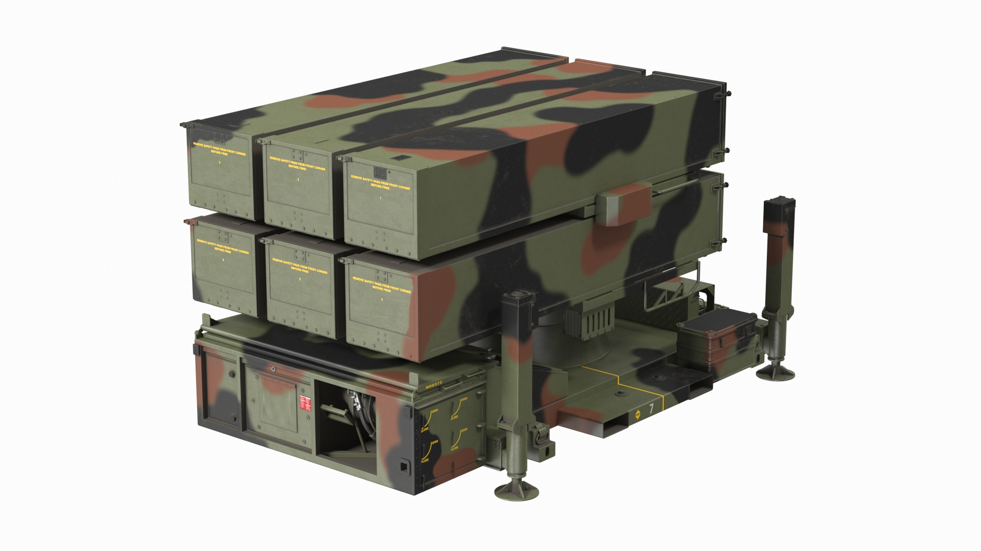 NASAMS Air Defense System Camouflage 3D model https://p.turbosquid.com/ts-thumb/GT/9DCgXe/8A/nasams_air_defense_system_camouflage_360/jpg/1662797318/1920x1080/turn_fit_q99/c5ef8f594772ab4f62289ff558c78c19195ec4ee/nasams_air_defense_system_camouflage_360-1.jpg