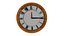 orologio da parete in legno