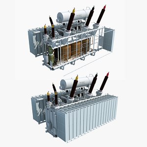 3D Immersed power transformer