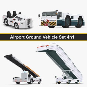 airport ground vehicle set model
