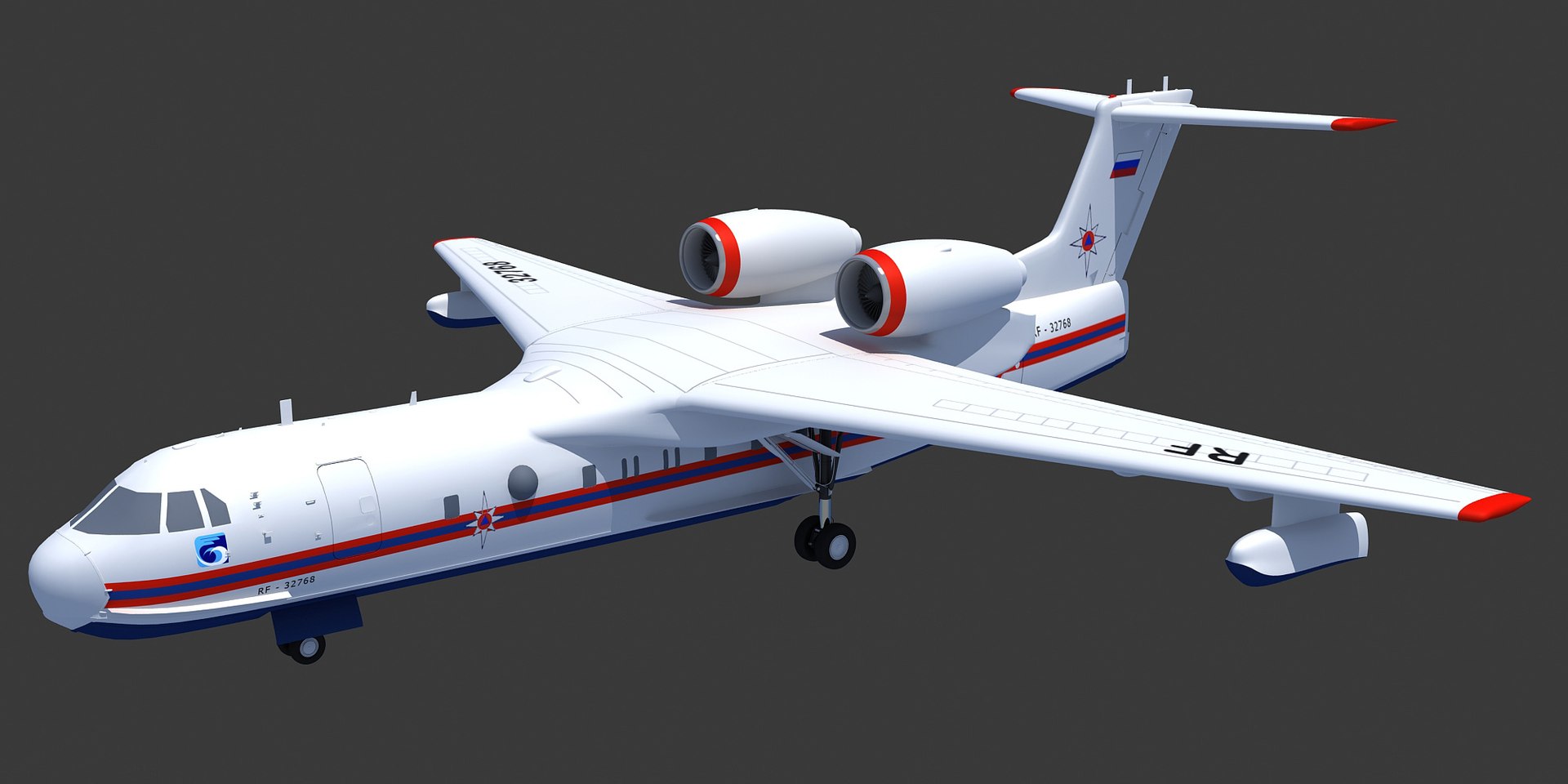 Beriev Be-200 Altair Aircraft 3ds