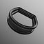 Moderner geometrischer TwinFrame Blade Ring 96