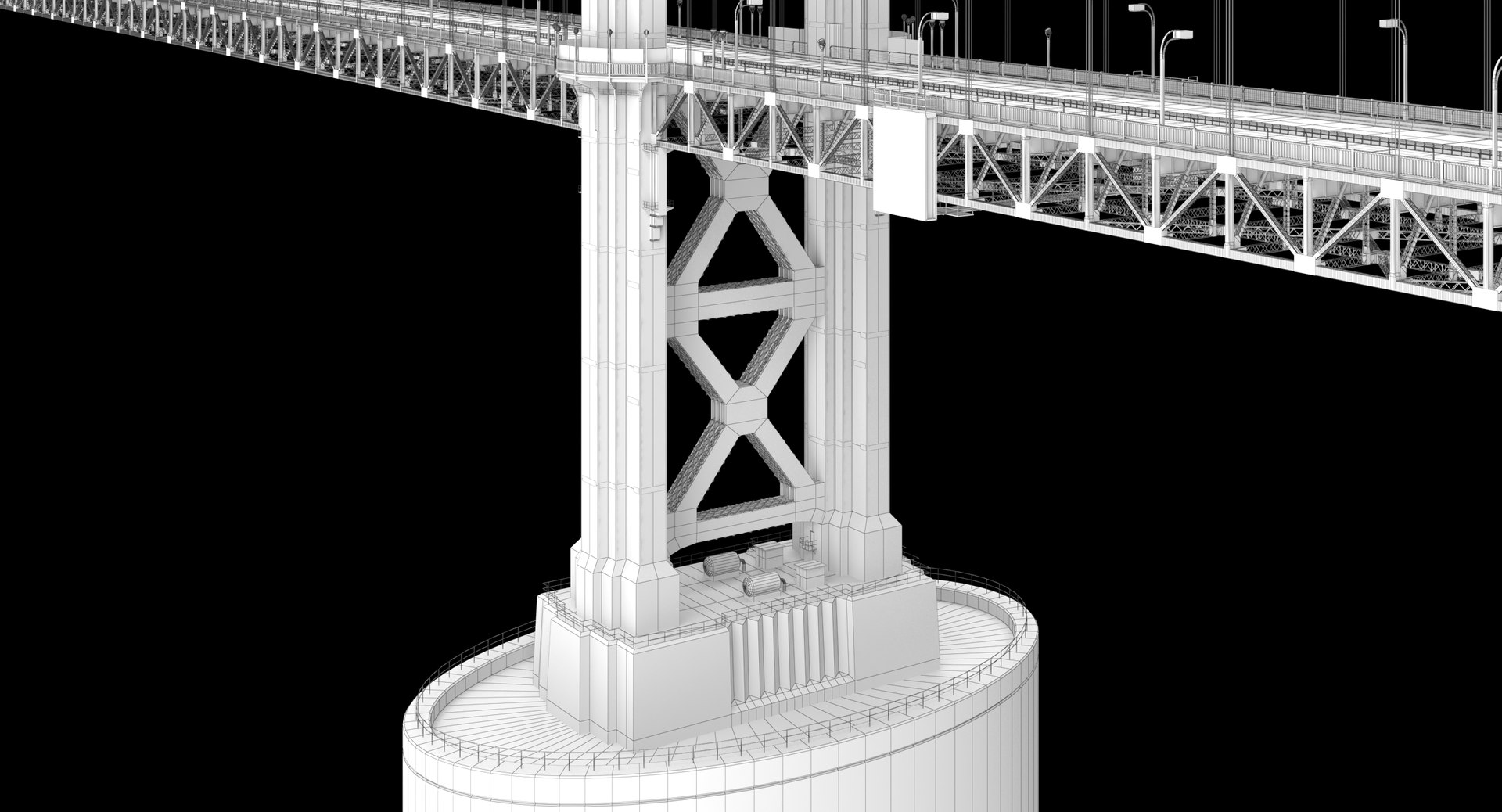 3D Golden Gate Bridge - TurboSquid 1391896