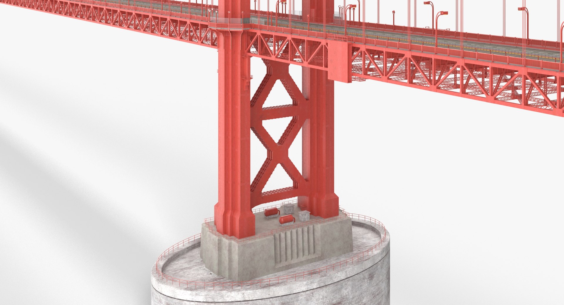 3D Golden Gate Bridge - TurboSquid 1391896