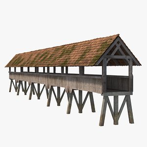 wooden footbridge 3ds