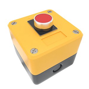 Industrial button yellow