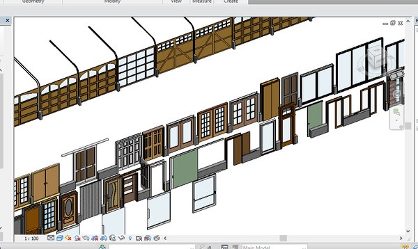 Modelo 3d 282 Modelos Puertas Revit 2015 - TurboSquid 1288165