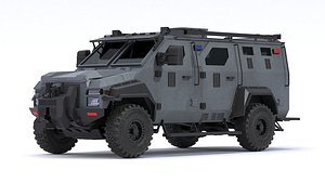 3D Armored Police and Military Vehicles Bundle Alpine Series model